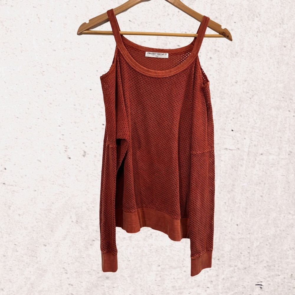 Project Social T Rust Long Sleeve Top